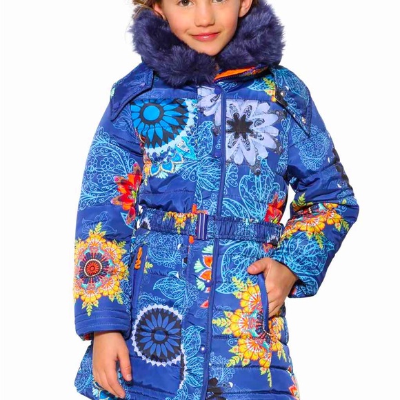 Desigual floral boho puffer jacket. Girls 11/12. Fits. x-small woman - Picture 5 of 8